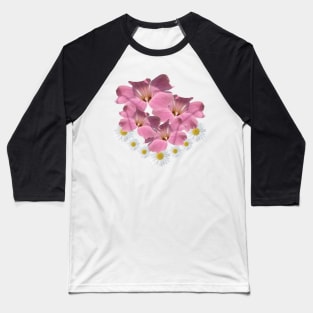 daisies pink blossoms blooms flower daisy Baseball T-Shirt